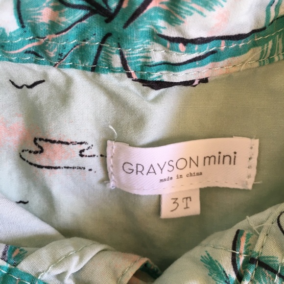 Grayson mini boy's hawaiian shirt. Size 3T. - Picture 2 of 6